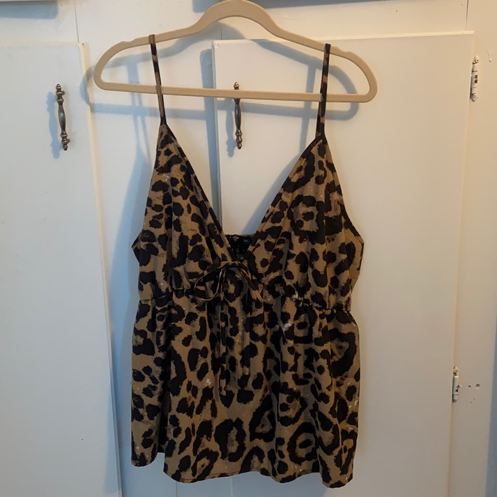 Shein Curve Cheetah Tank Top 3x